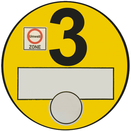 Milieusticker Duitsland | Geel