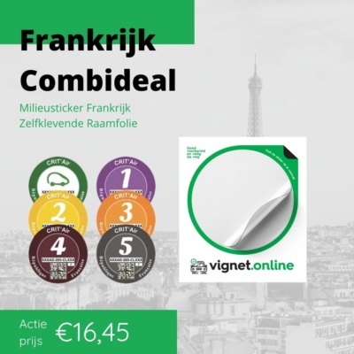 Combideal | Milieusticker Frankrijk + Folie